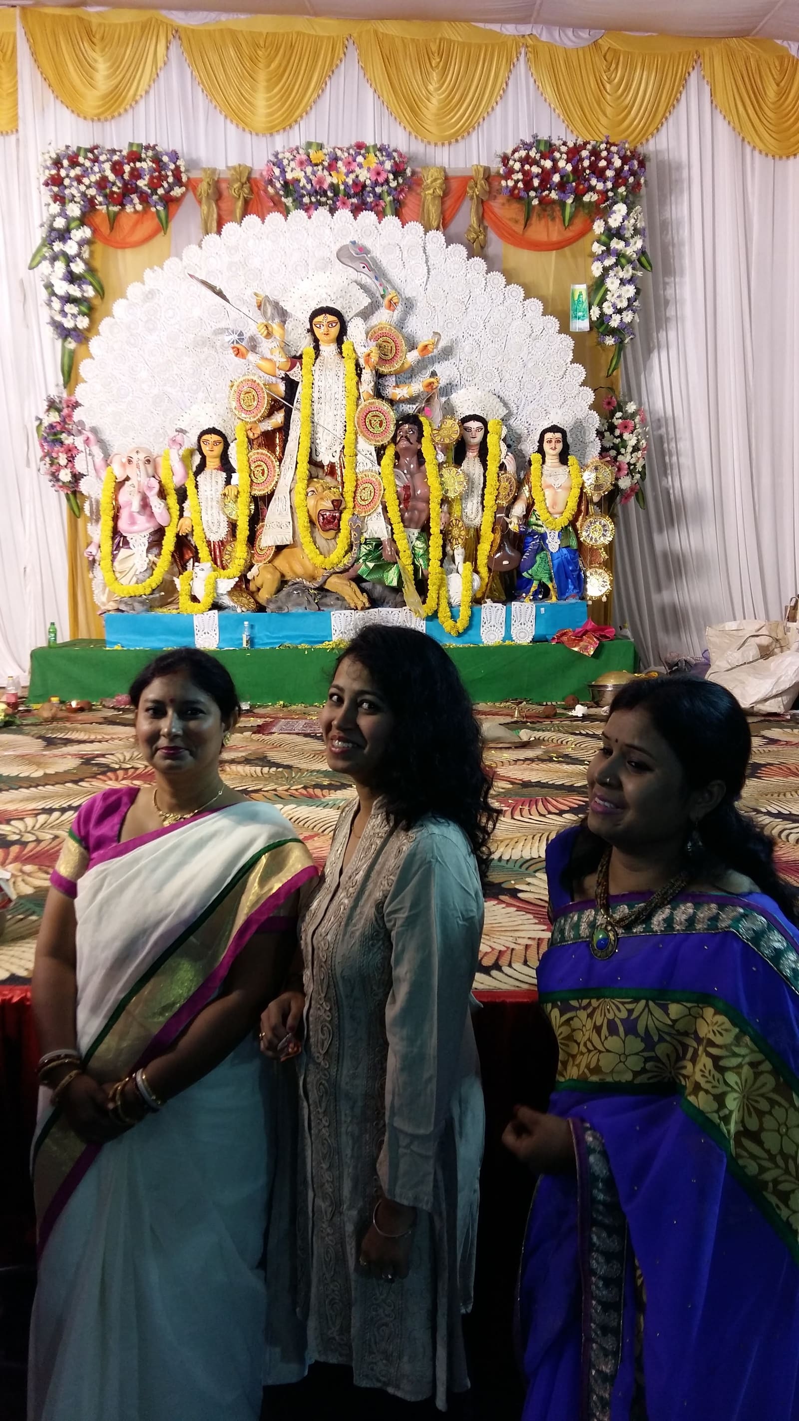 Durga idol at VBA's Durga Puja